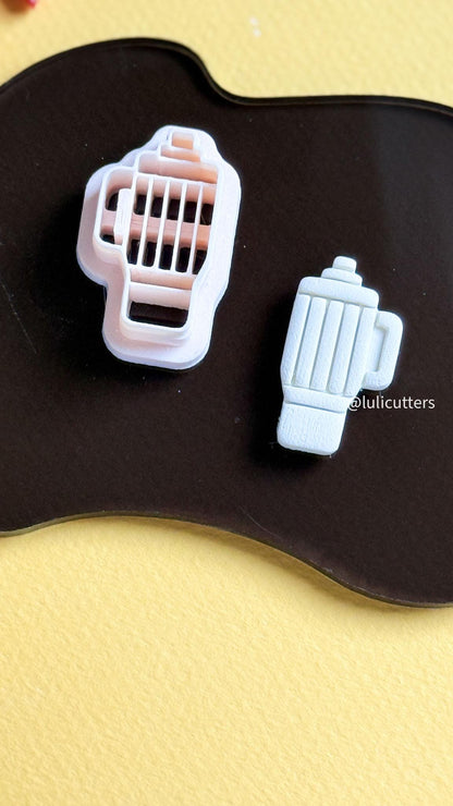 Pencil Tumbler Clay Cutter: Polymer Clay Mold for Earrings & Charms