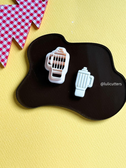 Pencil Tumbler Clay Cutter: Polymer Clay Mold for Earrings & Charms