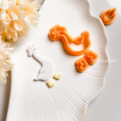 Goose with Hat Polymer Clay Cutter: Bird Jewelry Craft Shape