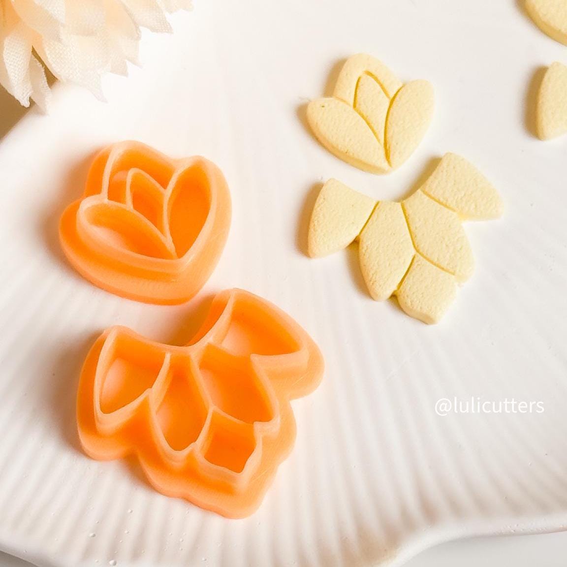 Tulip Polymer Clay Cutter Set: Botanical Jewelry & Craft Tools