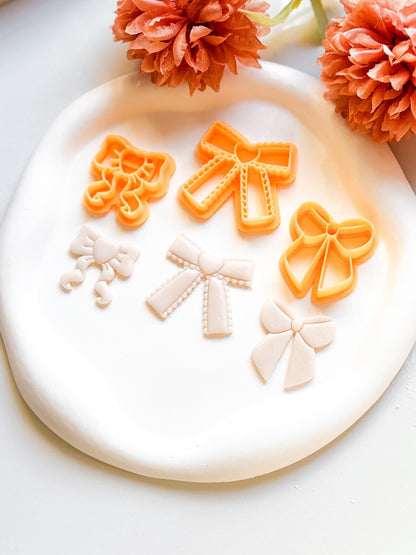 Heart Bow Polymer Clay Cutter: Earring Making Tool