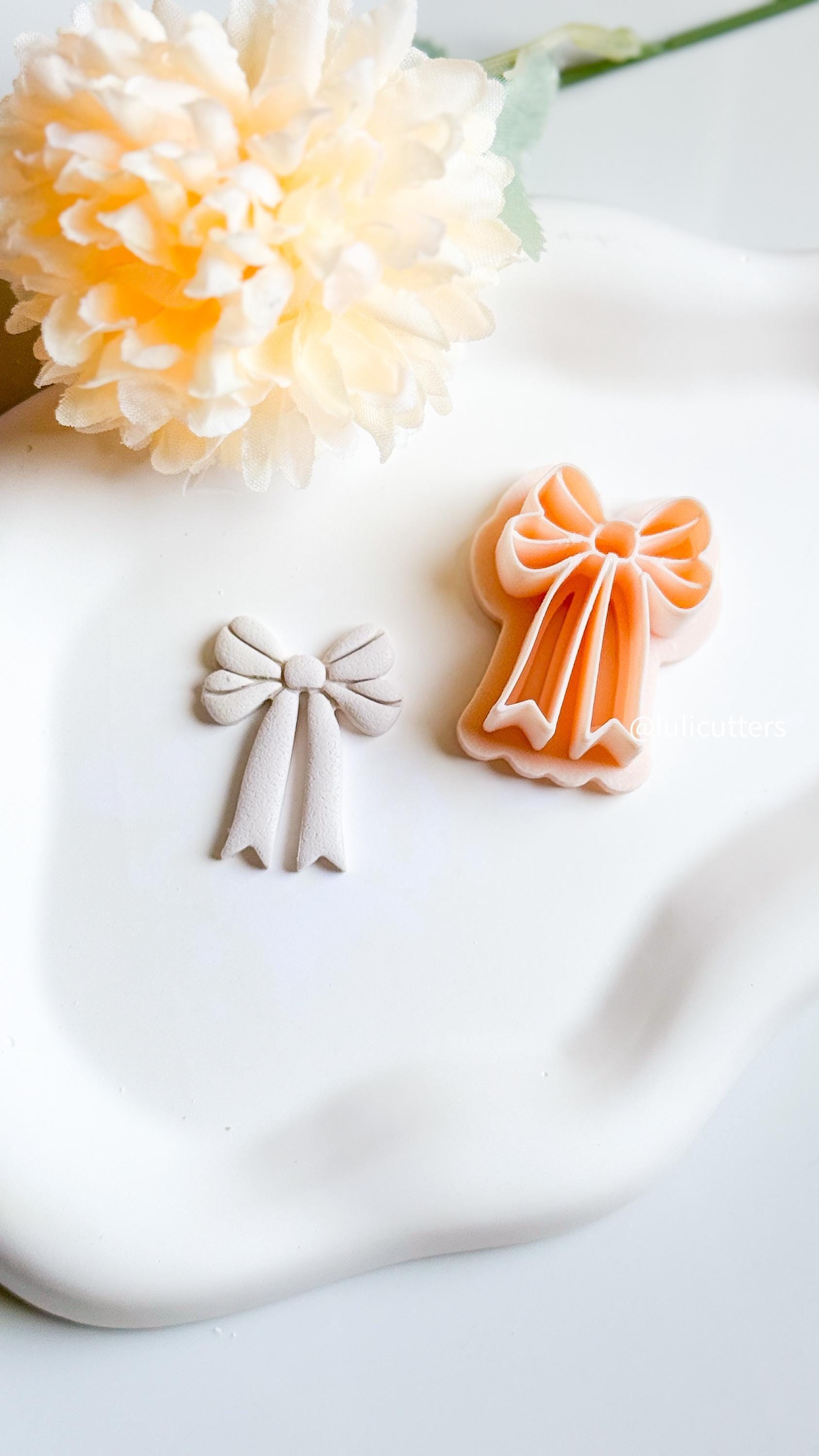 Long Tail Bow Polymer Clay Cutter Elegant Ribbon Earring Making Tool