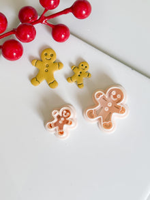 Gingerbread Man Polymer Clay Cutter Christmas Ornament and Charm Tool