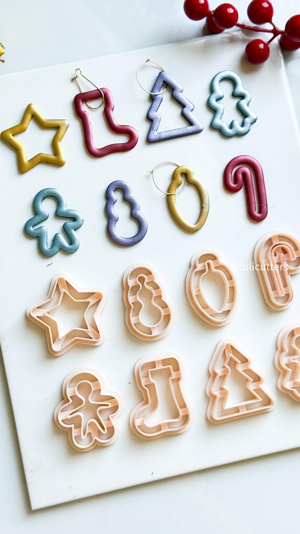 Christmas Clay Cutters: Polymer Clay Jewelry Tools