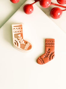 Nordic Christmas Stocking Polymer Clay Earring Cutter Holiday Ornament Jewelry Tool