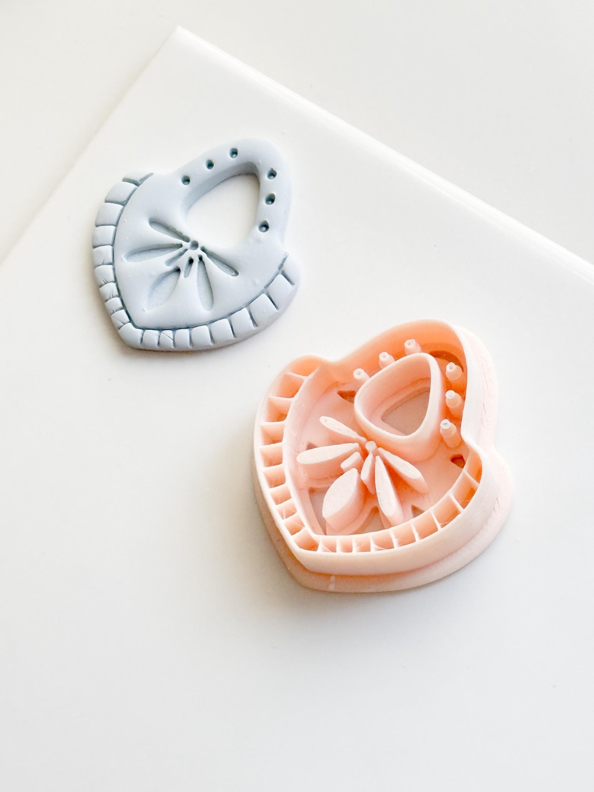 Boho Teardrop Polymer Clay Cutter Embossed Geometric Earring Shape