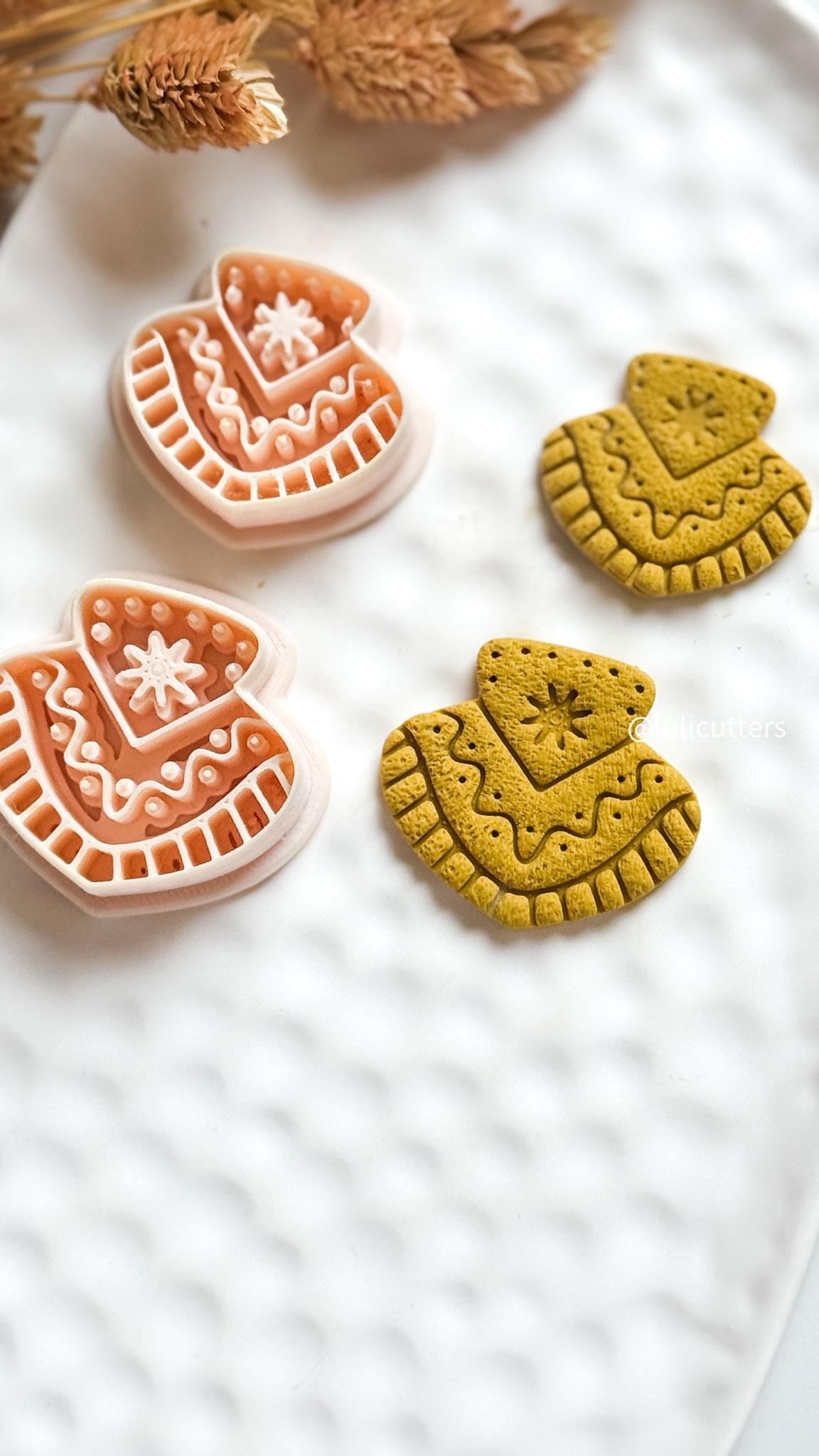 Boho Fan Clay Earring Cutter Set (30, 35, 40 mm options)