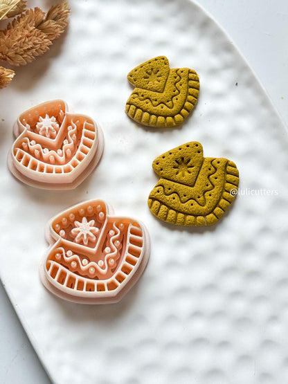 Boho Fan Clay Earring Cutter Set (30, 35, 40 mm options)