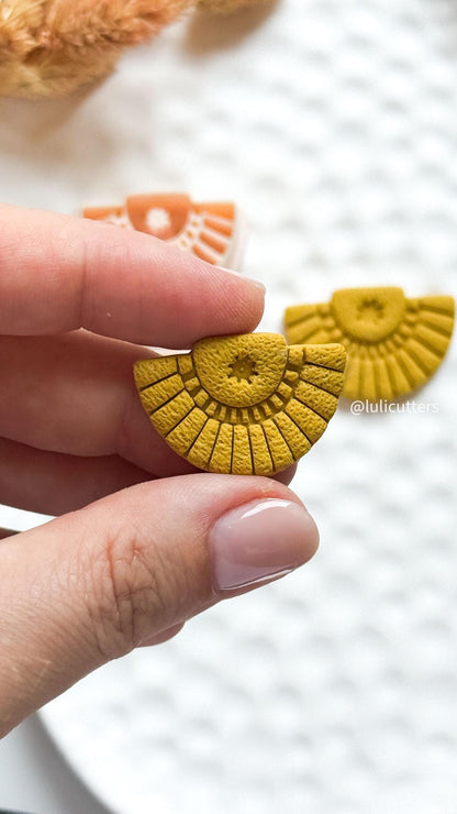 Boho Fan Clay Earring Cutter Set (30, 35, 40 mm options)