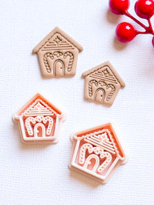 Winter Fairy Gingerbread House Polymer Clay Cutter Christmas Earring and Jewelry Making Tool
