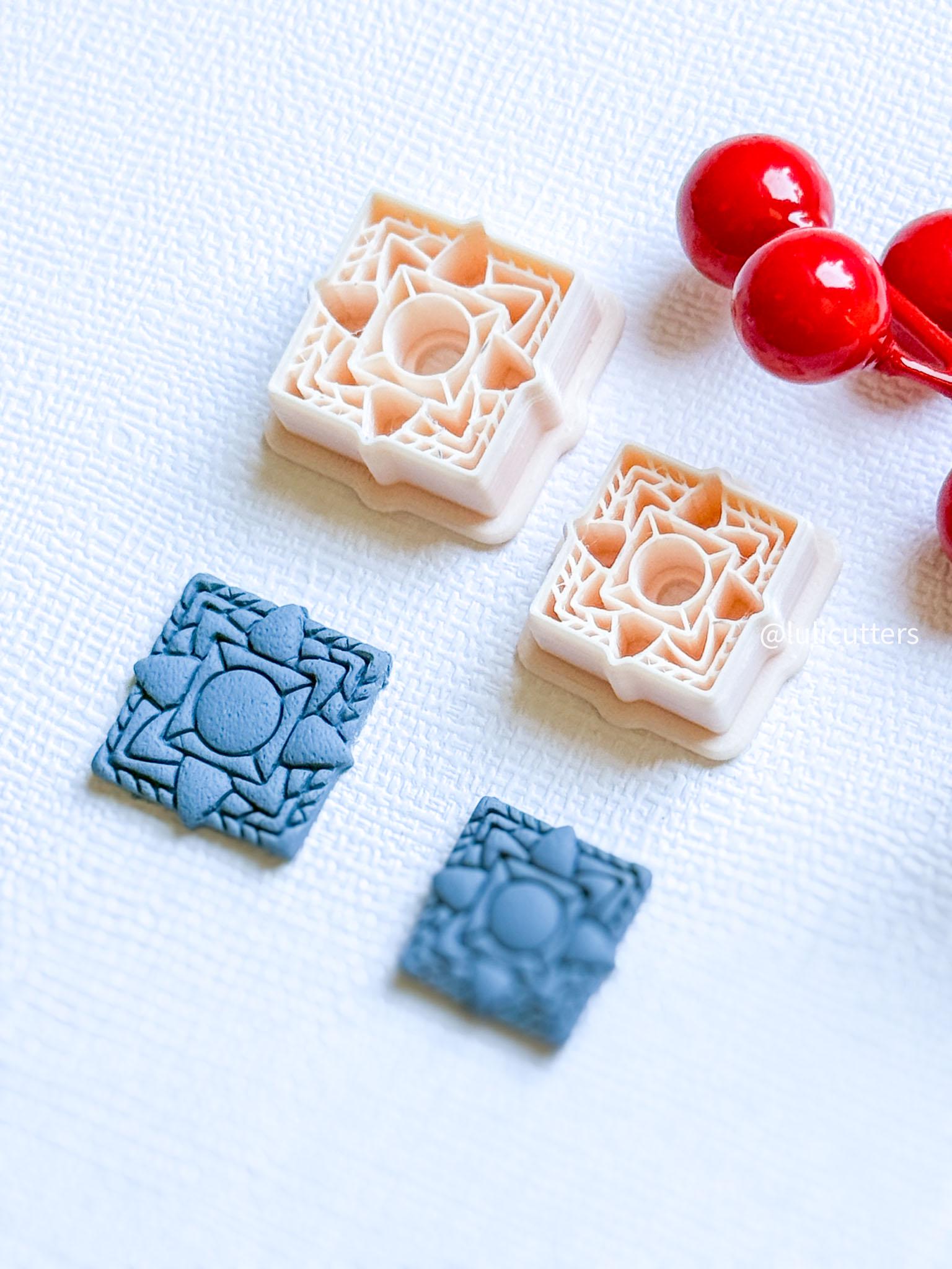 Geometric Star Polymer Clay Cutter Festive Jewelry Making Tool