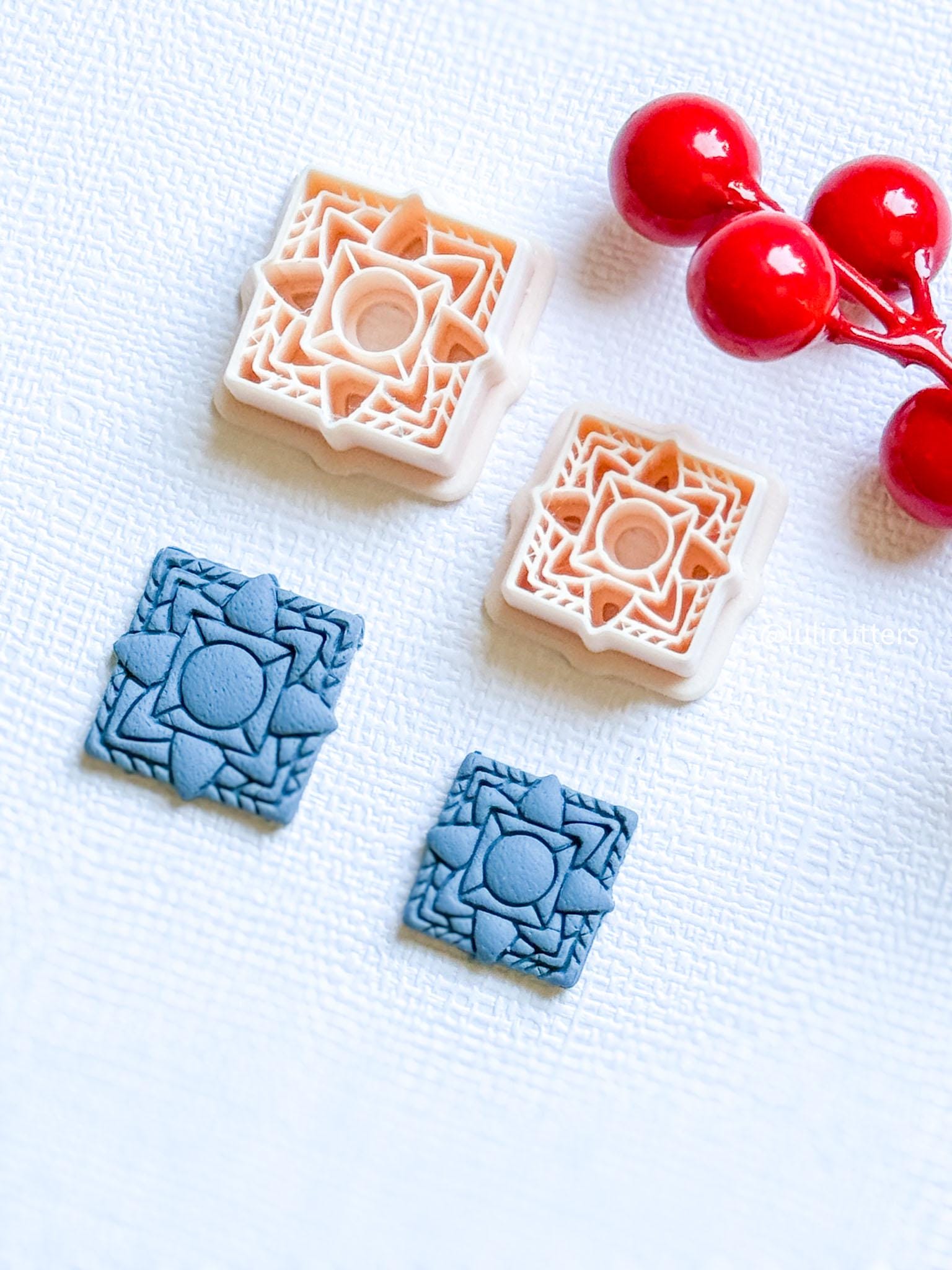 Geometric Star Polymer Clay Cutter Festive Jewelry Making Tool