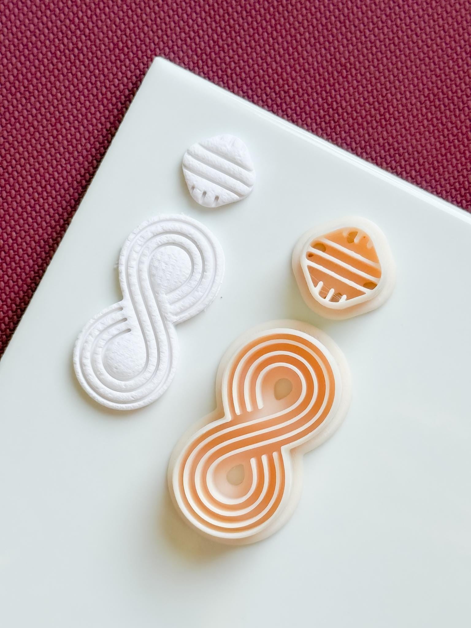 Infinity Dangle Earring Polymer Clay Cutter Set Jewelry Making Tools