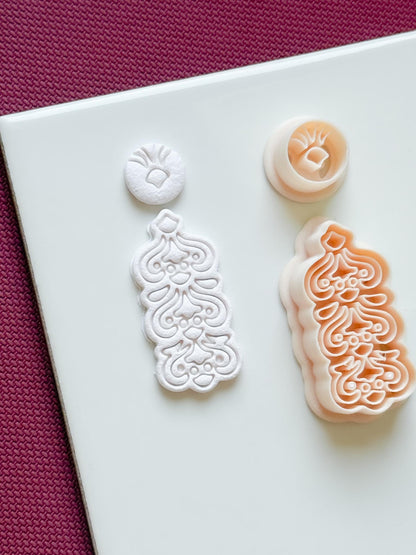 Floral Dangle Earring Polymer Clay Cutter Set Jewelry Making Tools