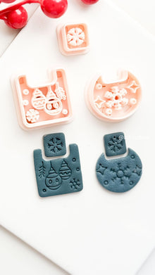Christmas Ornament Ball Polymer Clay Cutter Snowflake Dangle Earring Tool
