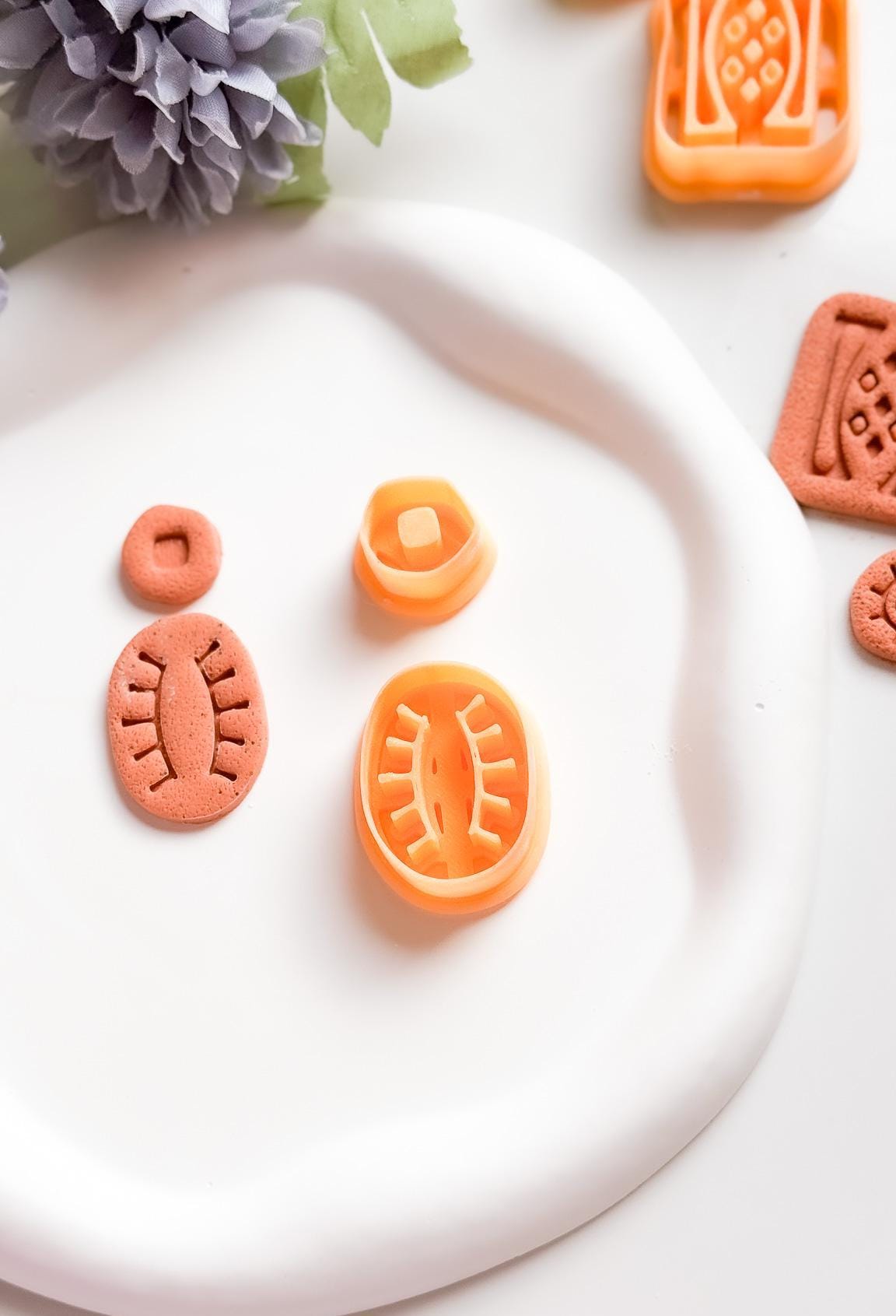 Aztec Clay Cutters Set: Tribal Boho Earring Tools