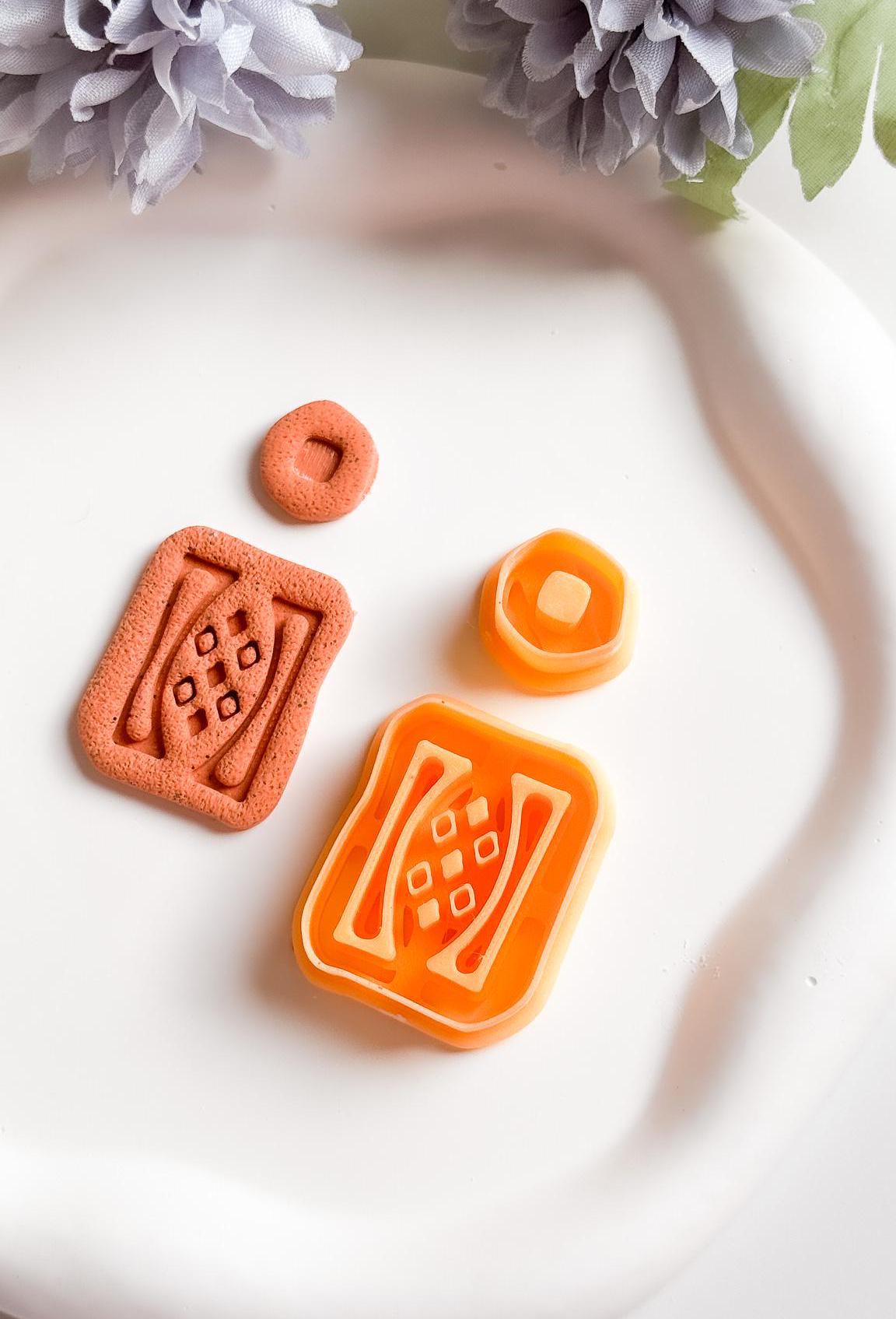 Aztec Clay Cutters Set: Tribal Boho Earring Tools