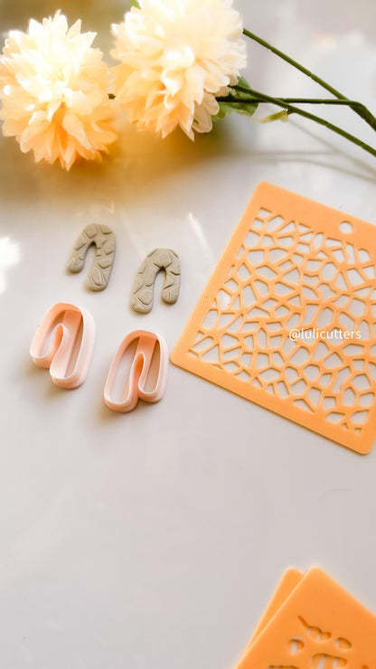 Stone Texture Stencil | Cobblestone Pattern for Clay & Crafts