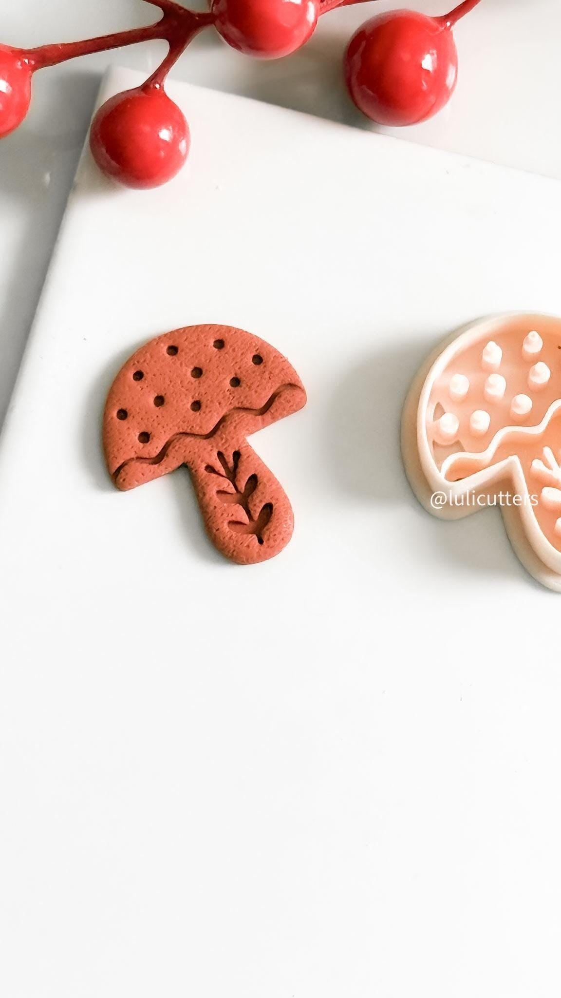 Nordic Mushroom Polymer Clay Cutter for Earrings and Ornaments