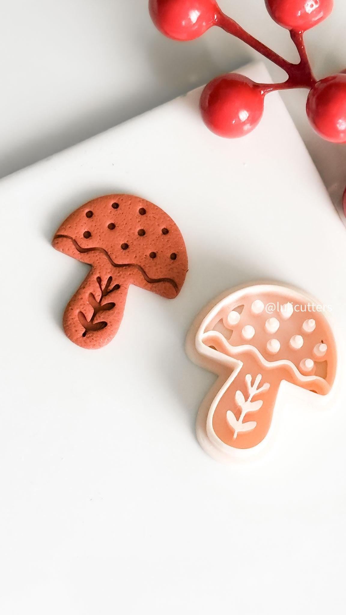 Nordic Mushroom Polymer Clay Cutter for Earrings and Ornaments