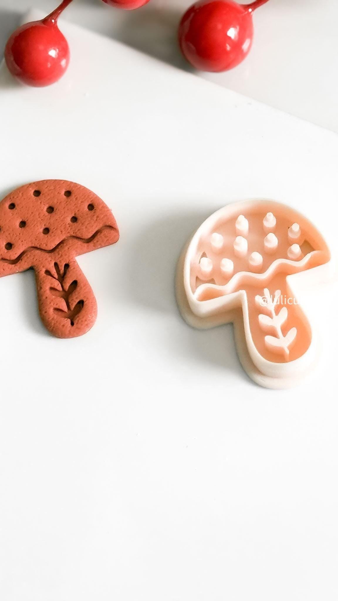 Nordic Mushroom Polymer Clay Cutter for Earrings and Ornaments
