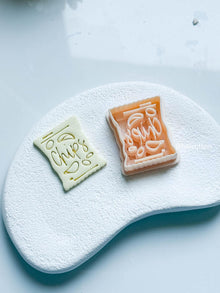 Chip Bag Clay Earring Cutter - Fun Snack Themed Design with Imprint Details