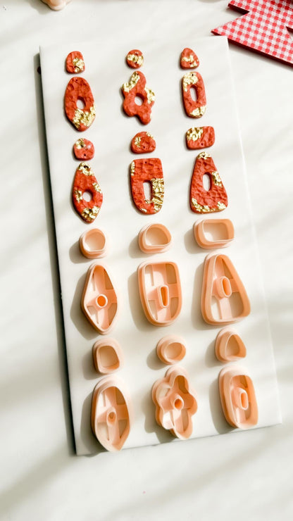 Geometric Polymer Clay Cutters 6 Shape Options for Earrings and Jewelry