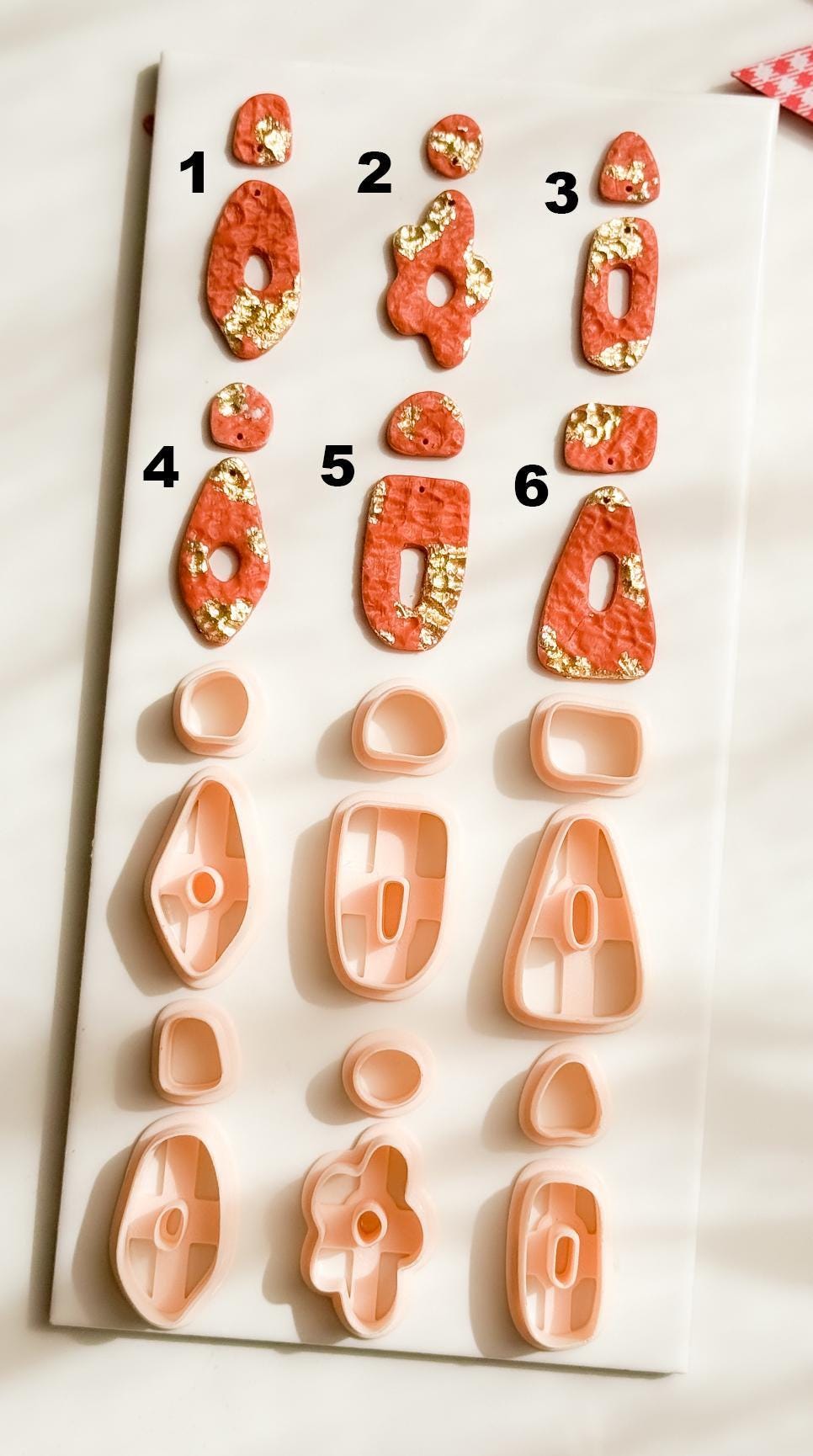 Geometric Polymer Clay Cutters 6 Shape Options for Earrings and Jewelry