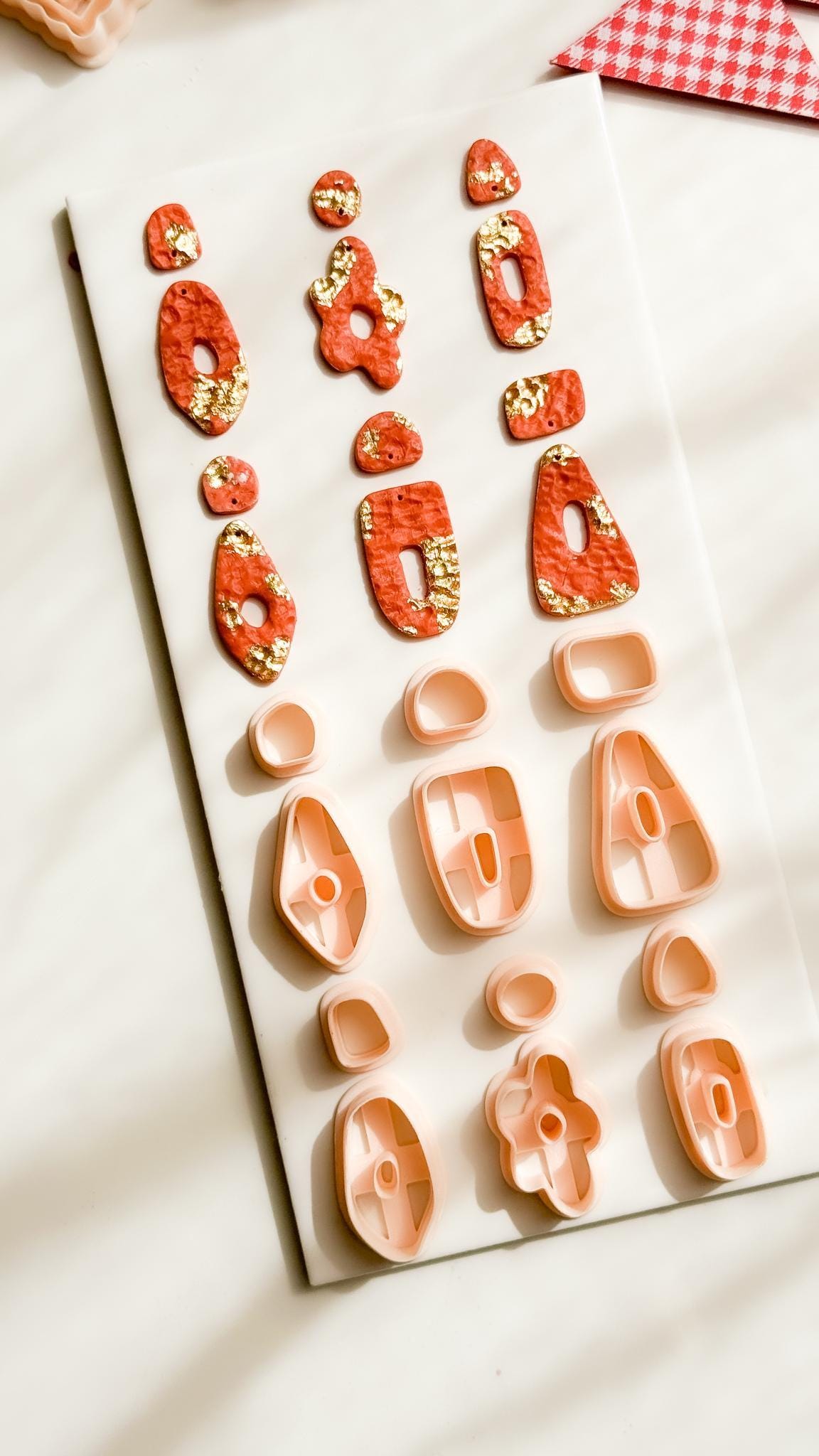 Geometric Polymer Clay Cutters 6 Shape Options for Earrings and Jewelry