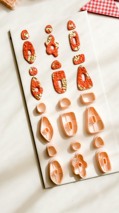 Geometric Polymer Clay Cutters 6 Shape Options for Earrings and Jewelry