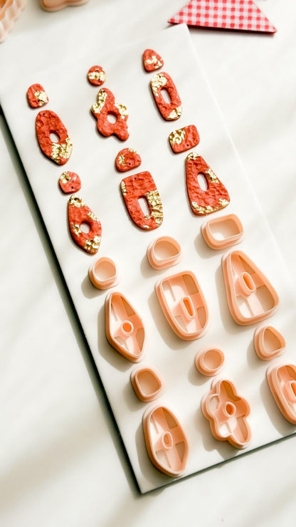 Geometric Polymer Clay Cutters 6 Shape Options for Earrings and Jewelry