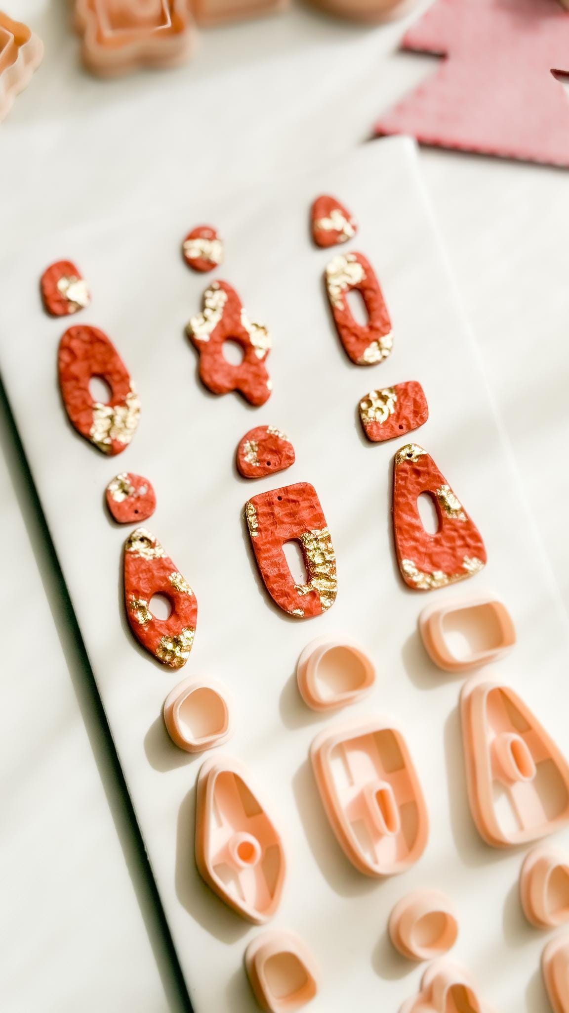 Geometric Polymer Clay Cutters 6 Shape Options for Earrings and Jewelry