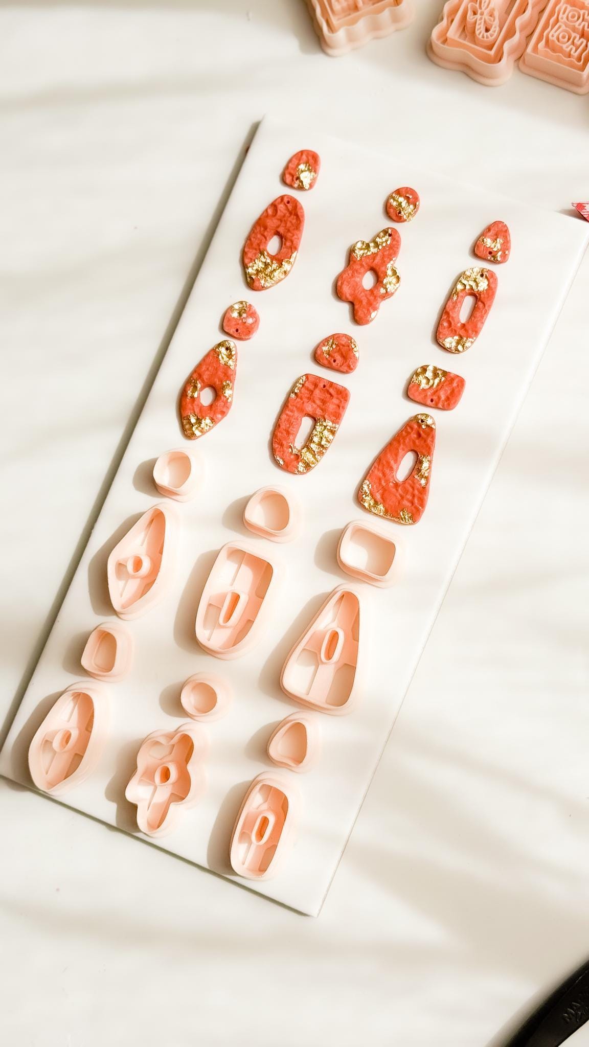 Geometric Polymer Clay Cutters 6 Shape Options for Earrings and Jewelry