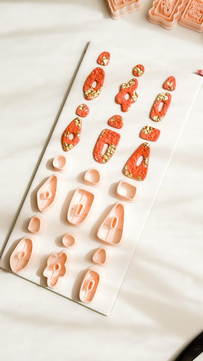 Geometric Polymer Clay Cutters 6 Shape Options for Earrings and Jewelry
