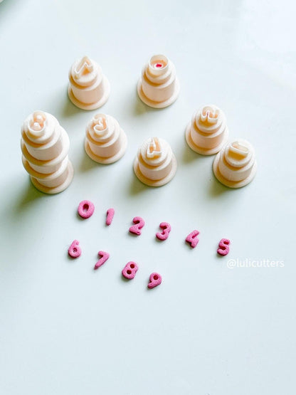 Mini Number Clay Cutter Set: 6mm Polymer Clay Tool