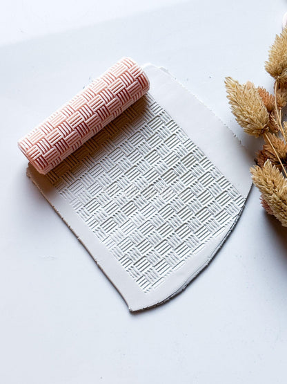 Grid Lines Texture Roller: Polymer Clay Jewelry & Crafts