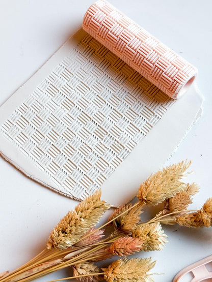 Grid Lines Texture Roller: Polymer Clay Jewelry & Crafts