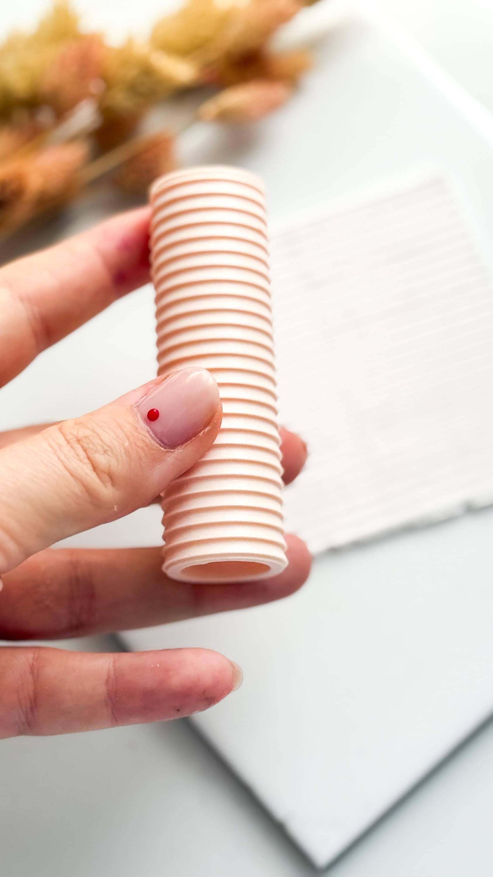 Minimalist Stripe Emboss Roller: Polymer Clay Jewelry & Crafts