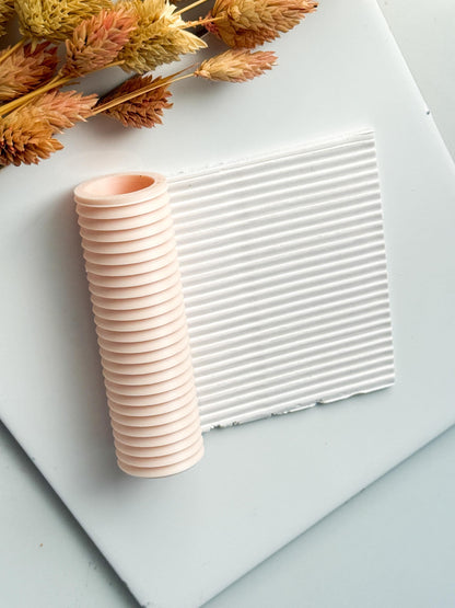 Minimalist Stripe Emboss Roller: Polymer Clay Jewelry & Crafts