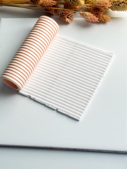 Minimalist Stripe Emboss Roller: Polymer Clay Jewelry & Crafts