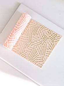 Organic Wavy Line Texture Roller Embossing Tool for Polymer Clay Jewelry and Crafts