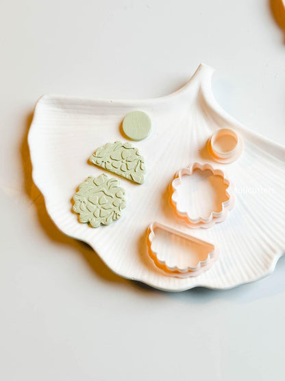 Scalloped Clay Cutter Set: 3-Piece Earring Shapes