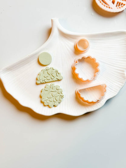 Scalloped Clay Cutter Set: 3-Piece Earring Shapes