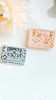 Sardine Tin Polymer Clay Cutter: Vintage Fish Can Design (40 mm)