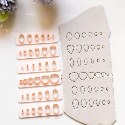 Polymer Clay Leaf Cutter Set: Floral Jewelry Tool, 6 Sizes