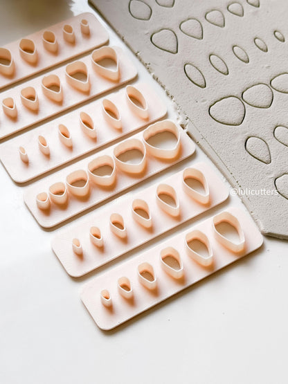 Polymer Clay Leaf Cutter Set: Floral Jewelry Tool, 6 Sizes