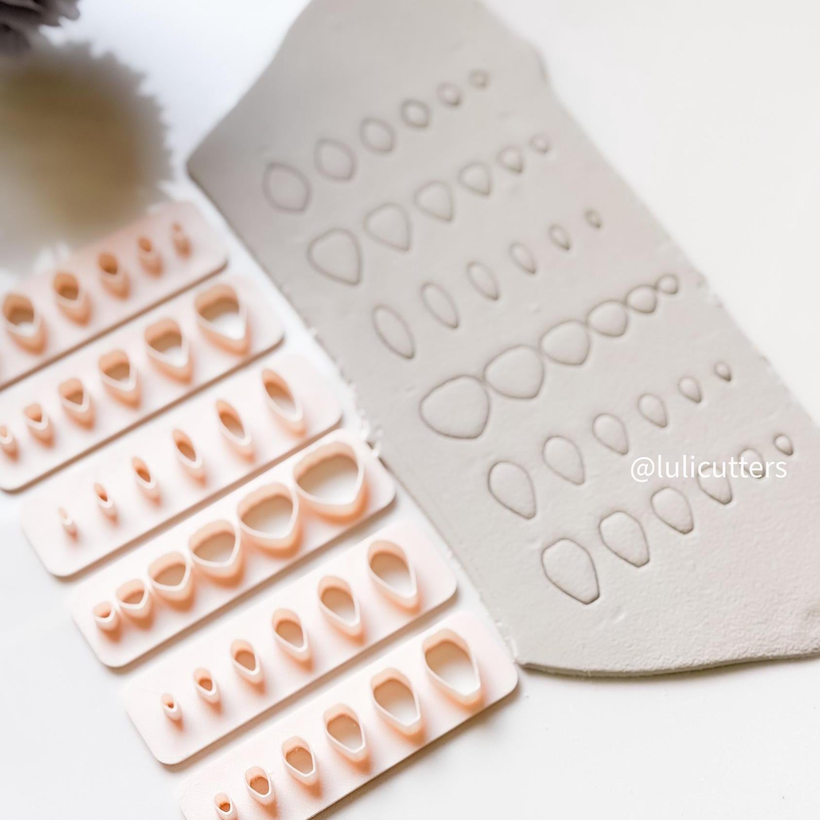 Polymer Clay Leaf Cutter Set: Floral Jewelry Tool, 6 Sizes