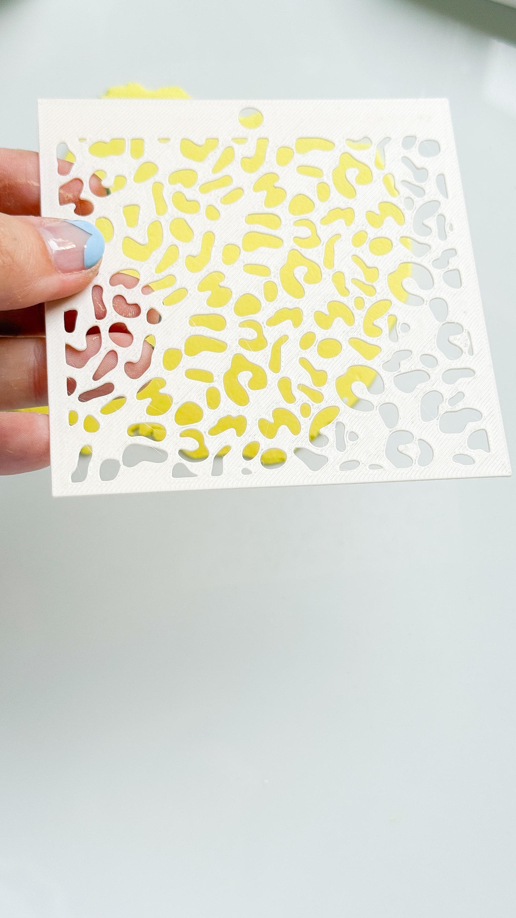 Leopard Print Stencil | Animal Pattern Stencil for Clay & Crafts