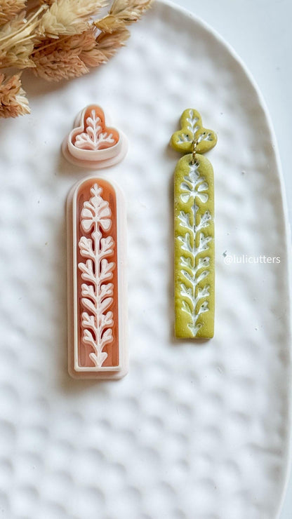 Nordic Dangle Clay Cutter Set Scandinavian Folk Art Earring Cutter