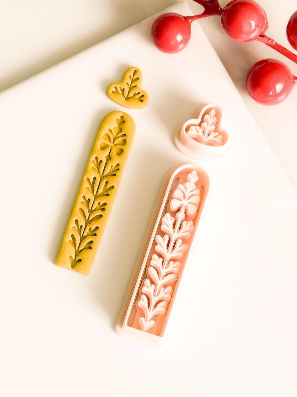 Nordic Dangle Clay Cutter Set Scandinavian Folk Art Earring Cutter